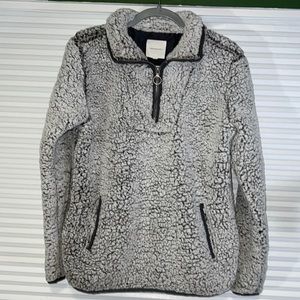 Thread & Supply Quarter Zip Sherpa Jacket